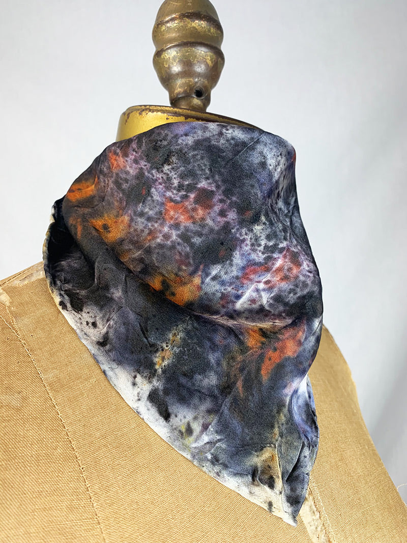 Silk Bandana / Altar Cloth - Tigers Eye