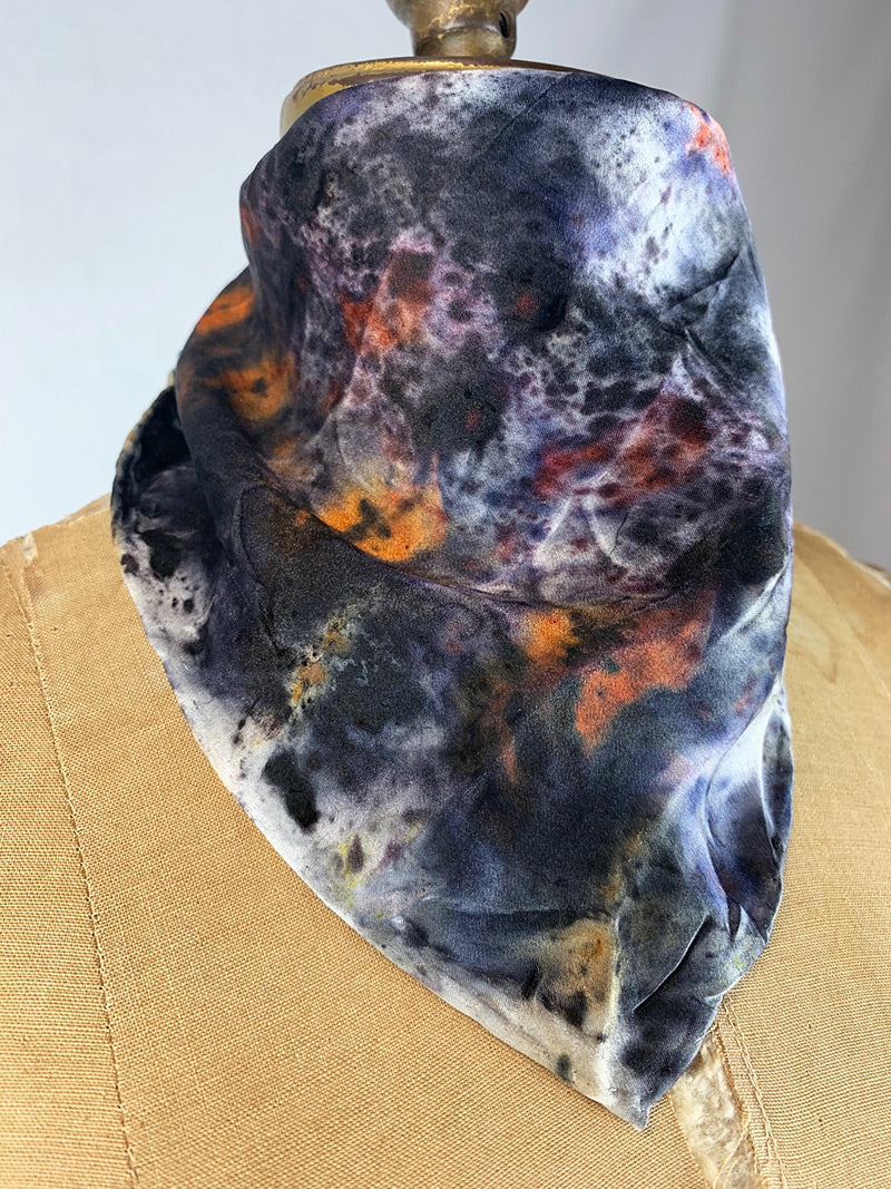 Silk Bandana / Altar Cloth - Tigers Eye